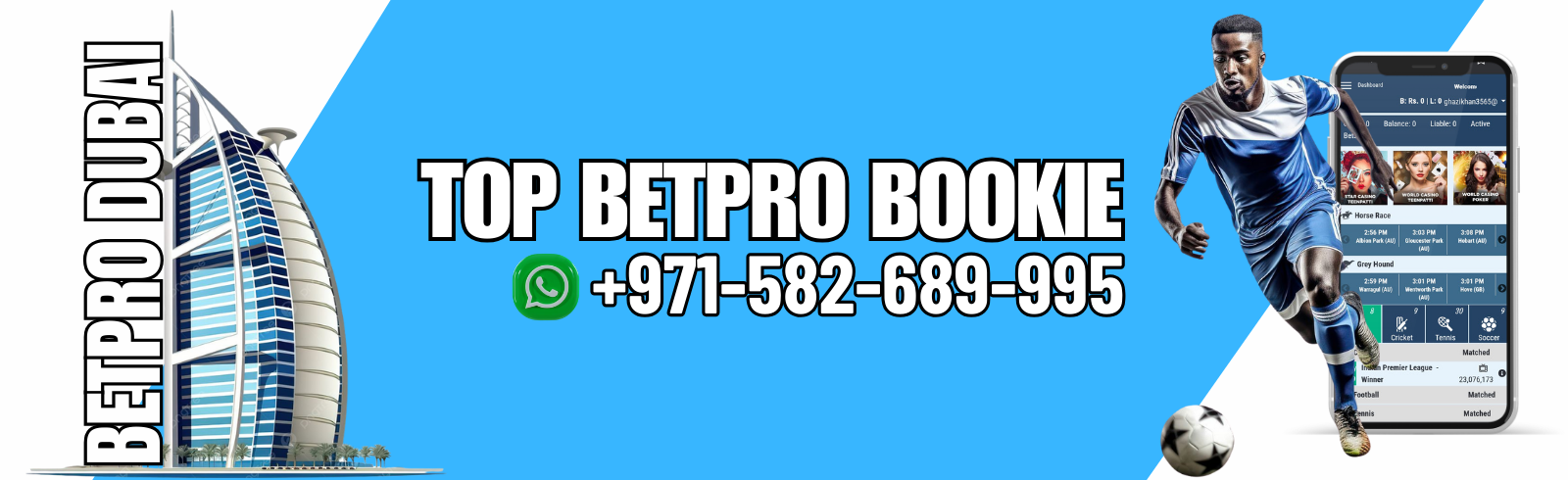 Betpro Bookie is available in various areas of Dubai